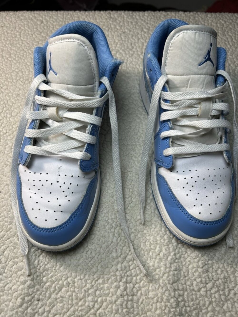 Nike Air Jordan 1 Low Legend Blue White Sneakers FZ2138-114 Men's Size 6.5Y